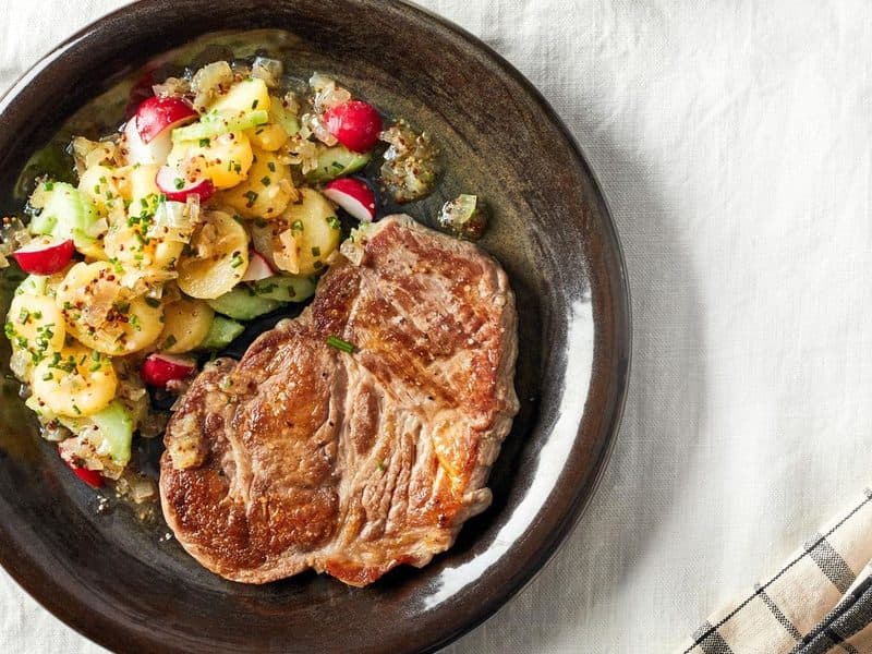 Filete de Cerdo con Ensalada de Papa